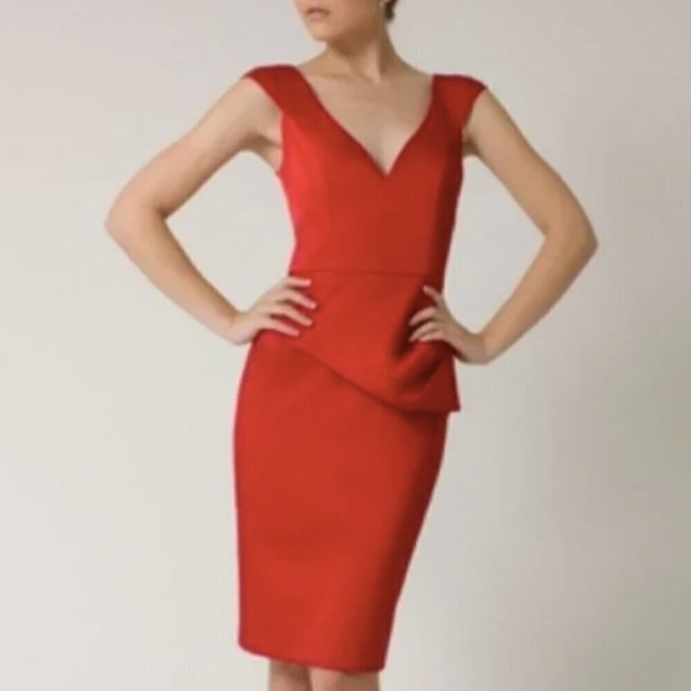 Black Halo‎ Jackie Dame Dress in Red sz 6